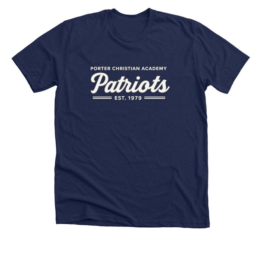 Patriot Spirit Shirt, a Solid Navy Blend Premium Unisex Tee