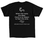 ORCHARD ATHLETIX APPAREL DESIGN #2, a Black Classic Unisex Tee (back-view)