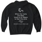 ORCHARD ATHLETIX APPAREL DESIGN #2, a Black Gildan Softstyle Pullover Hoodie (back-view)