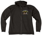 Every. Cheetah. Counts., a Deep Black Allmade Women?s Organic CVC Zip-Up Hoodie (back-view)
