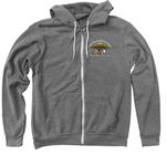 Every. Cheetah. Counts., a Deep Heather Zip Up Hoodie (back-view)