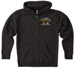 Every. Cheetah. Counts., a Black Heavyweight Zip Up Hoodie (back-view)