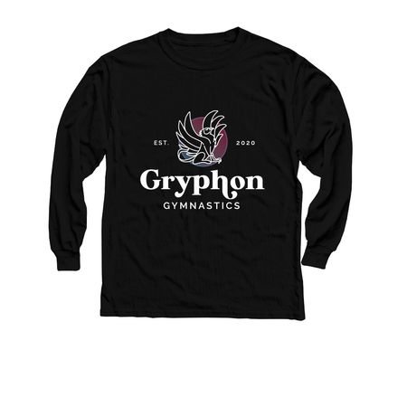 OG logo, a Black Youth Long Sleeve Tee