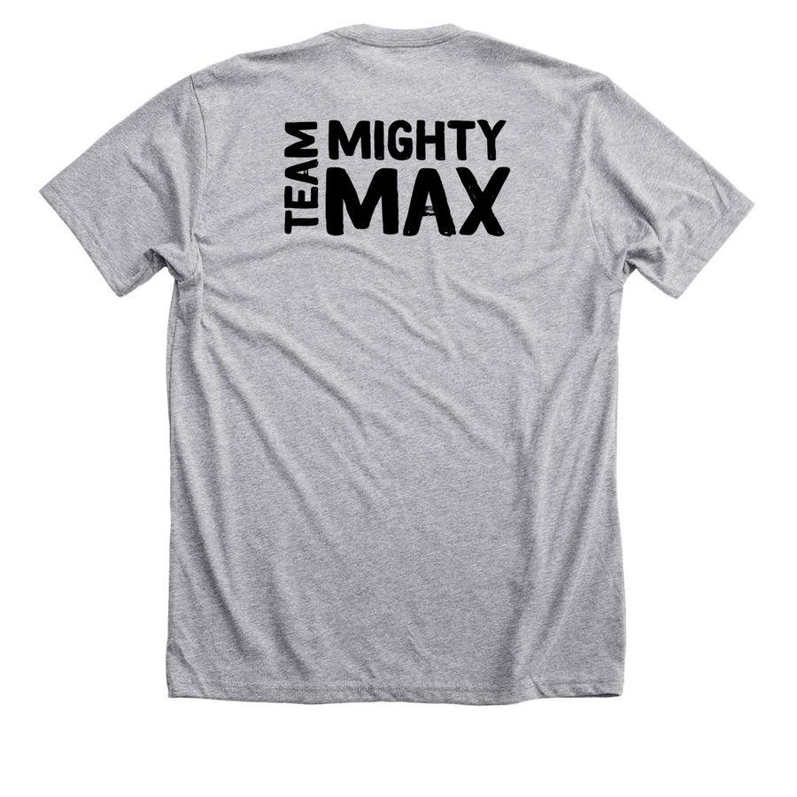 Team Mighty Max, a Athletic Heather Premium Unisex Tee (back-view)