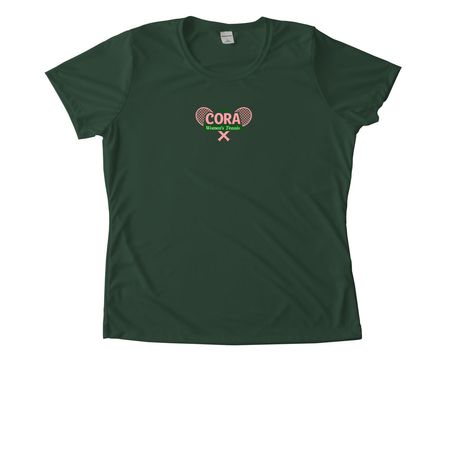 CORA Athletic Shirt 1963, a Forest Green Women's Performance Tee