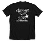 Sommerfeld Transport Merch, a Solid Black Blend Premium Unisex Tee (back-view)