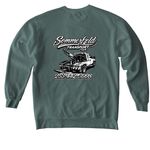 Sommerfeld Transport Merch, a Blue Spruce Comfort Colors Crewneck Sweatshirt (back-view)