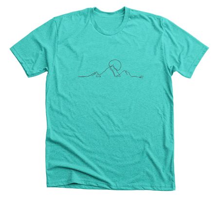 Fly ? High, a Heather Sea Green Premium Unisex Tee