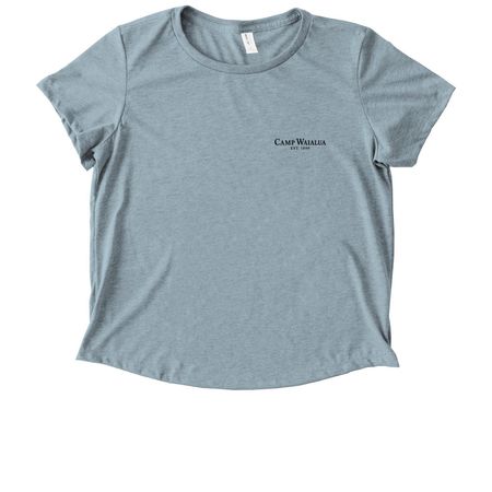 Camp Waialua, a I Like You Blue Allmade Eco Triblend Women?s Scoop Neck Tee