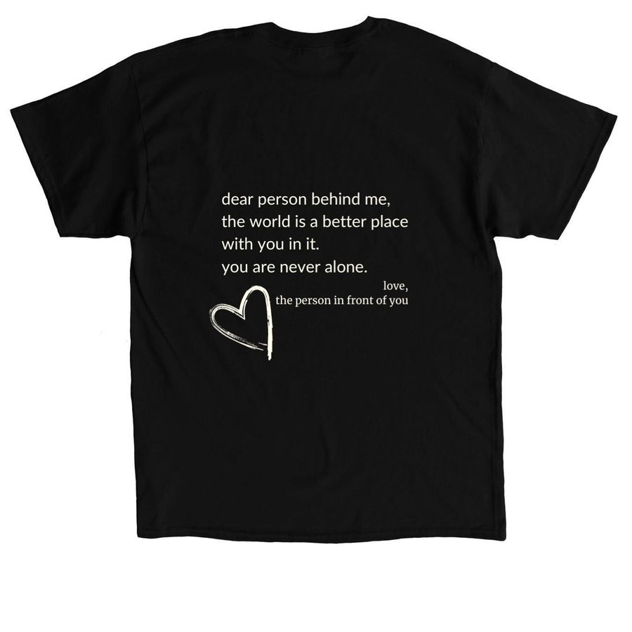 Wellness in the Woods, a Black Classic Unisex Tee (back-view)