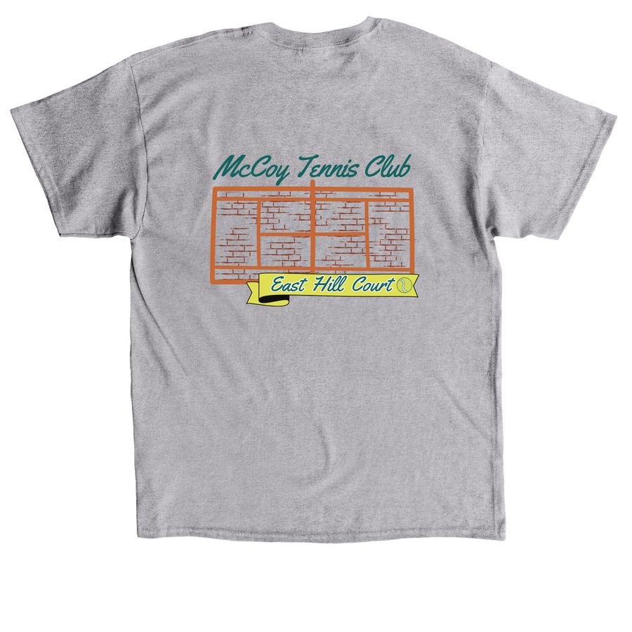 East Hill Court, a Sport Grey Classic Unisex Tee (back-view)