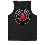 Respect the Ink, a Deep Black Allmade Eco Triblend Tank (back-view)