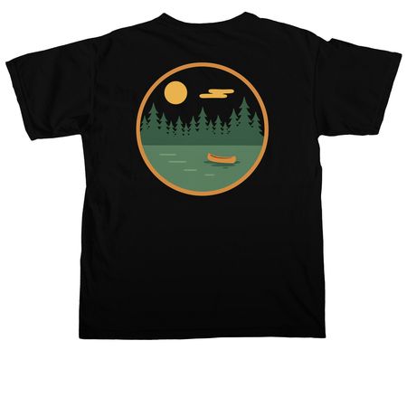 Mt Gretna, a Black Comfort Colors Unisex Tee (back-view)