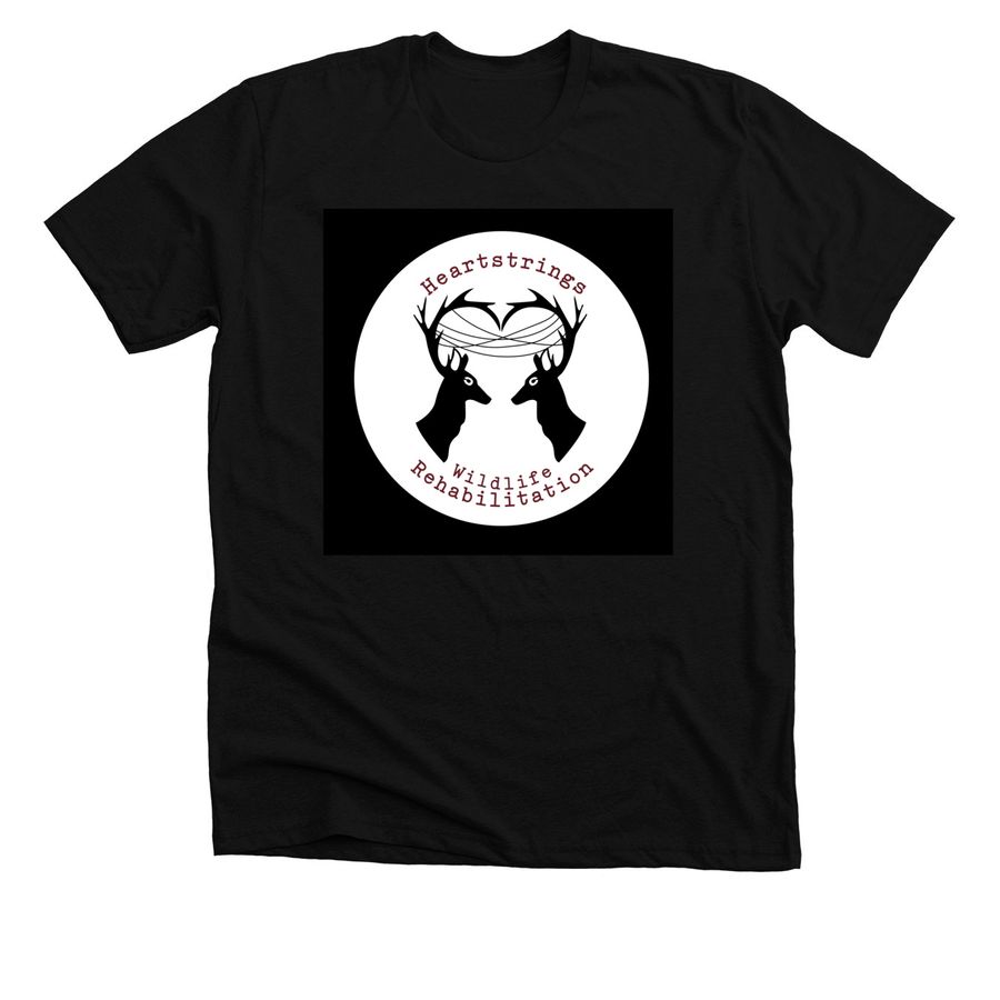 Heartstrings Wildlife Rehabilitation&nbsp;, a Solid Black Blend Premium Unisex Tee