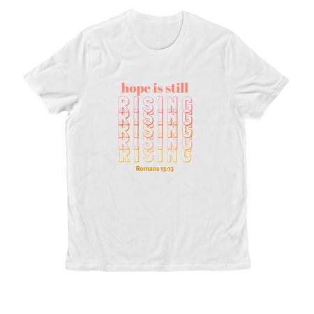 RISING TEE, a Bright White Allmade Organic Cotton Unisex Tee