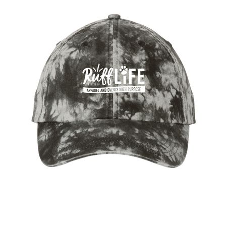 Hats off to You, dog lover!, a Black Printed Tie Dye Baseball Hat