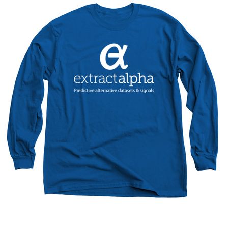 ExtractAlpha Shirts, a Royal Blue Classic Long Sleeve Tee