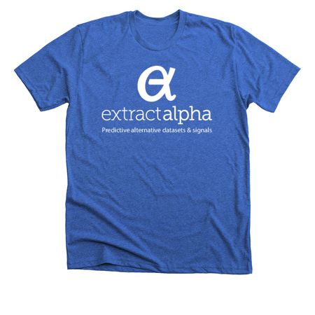 ExtractAlpha Shirts, a Heather True Royal Premium Unisex Tee