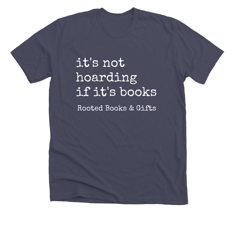 Hoarding, a Heather Midnight Navy Premium Unisex Tee