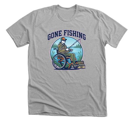 Lets hit the water!, a Athletic Heather Premium Unisex Tee