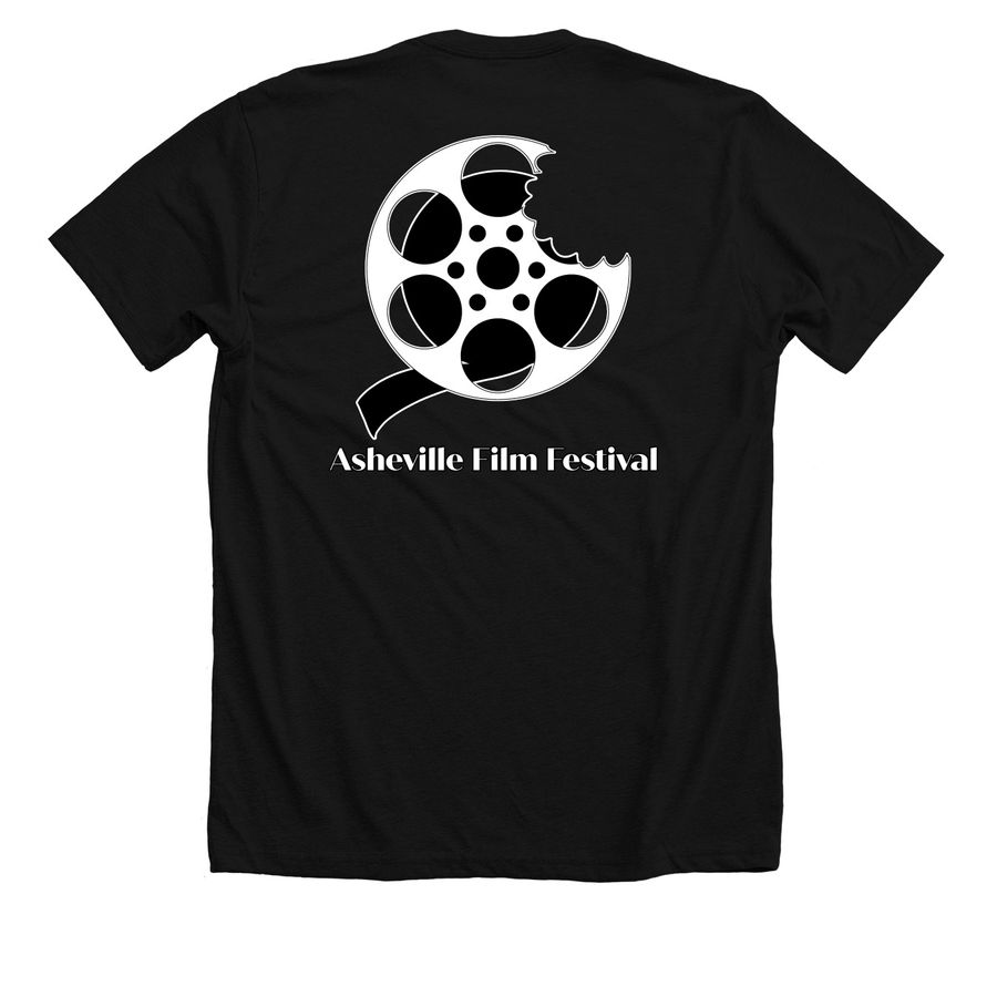 Take a Bite, a Solid Black Blend Premium Unisex Tee (back-view)