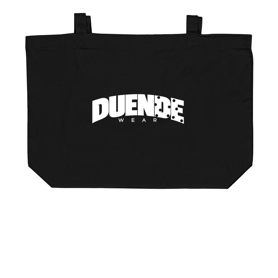 Duende Bolsa, a Black Large Organic Cotton Tote Bag