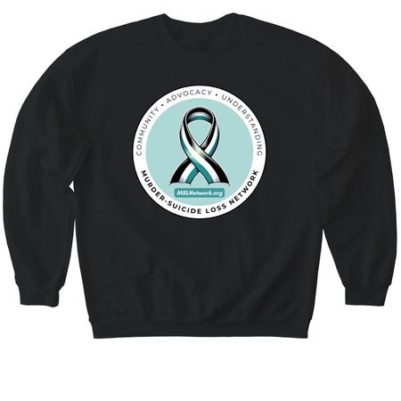 Supporting Survivors - New 2026 Design!, a Black Softstyle Crewneck Sweatshirt