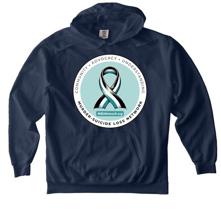 Supporting Survivors - New 2026 Design!, a True Navy Comfort Colors Pullover Hoodie