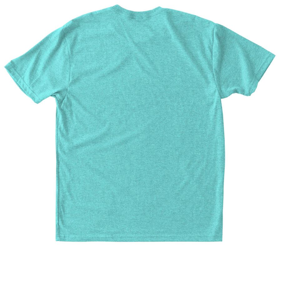 Sarah's Squad 2026, a Tahiti Blue Triblend Unisex Tee (back-view)