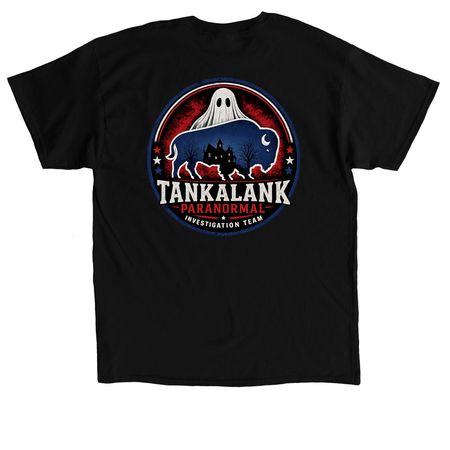 Full back logo, a Black Classic Unisex Tee (back-view)