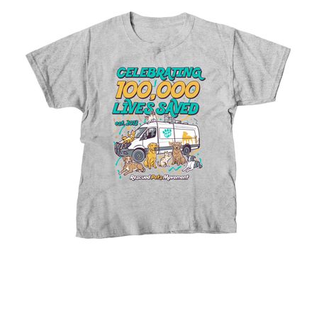 RPM 100K Lives Saved, a Sport Grey Youth Unisex Tee