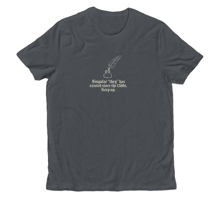 Historically Correct, a Terrain Grey Allmade Organic Cotton Unisex Tee