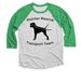 Pointer Rescue Transport Team Shirts, a Envy and Heather White 3/4 Sleeve Baseball Tee