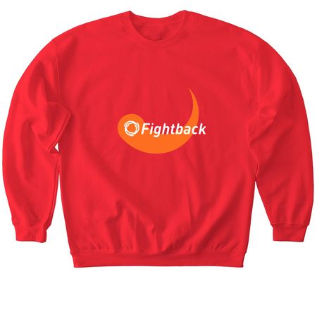 Fightback Crewneck Sweatshirt, a Red Softstyle Crewneck Sweatshirt