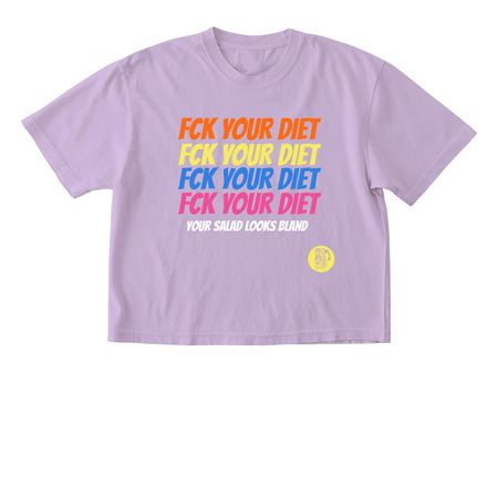 Fck Your Diet, a Orchid Comfort Colors Boxy Tee