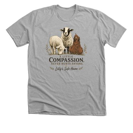 Clothing with compassion, a Athletic Heather Premium Unisex Tee