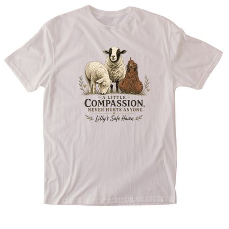 Clothing with compassion, a Ice Grey Softstyle Cotton Tee