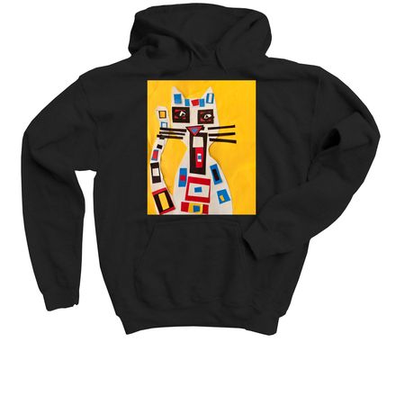 Piet the Cat, a Black Youth Pullover Hoodie