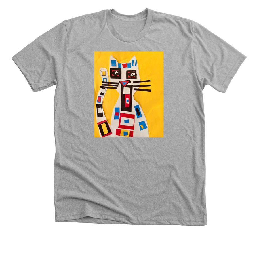 Piet the Cat, a Athletic Heather Premium Unisex Tee