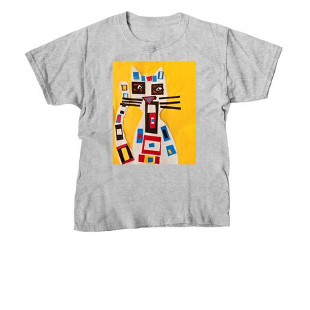 Piet the Cat, a Sport Grey Youth Unisex Tee