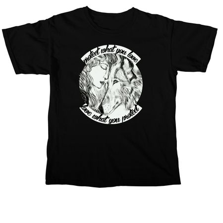 Protect and Love&nbsp;, a Black Comfort Colors Unisex Tee