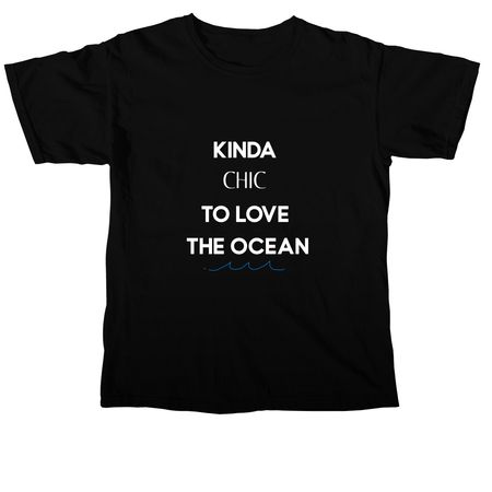 Kinda Chic, a Black Comfort Colors Unisex Tee