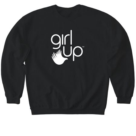Girl Up Logo Crewneck Sweatshirt, a Black Softstyle Crewneck Sweatshirt