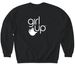 Girl Up Logo Crewneck Sweatshirt, a Black Softstyle Crewneck Sweatshirt