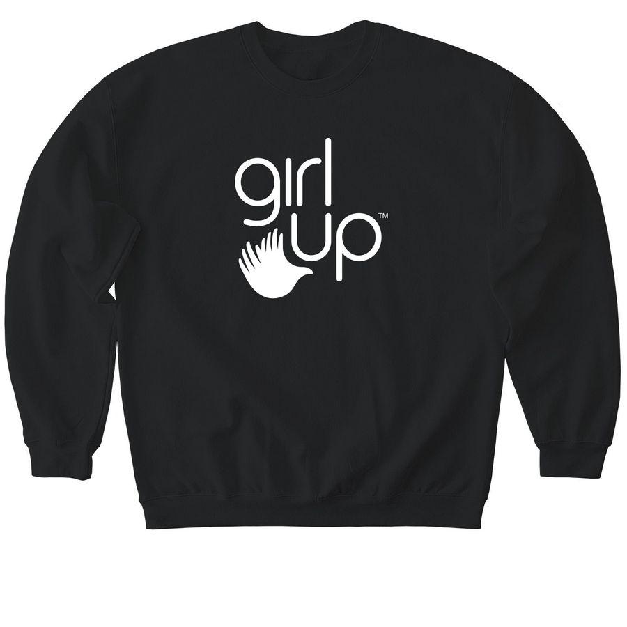 Girl Up Logo Crewneck Sweatshirt, a Black Softstyle Crewneck Sweatshirt