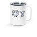 OT Travel Mug, a White Stainless Steel Travel Mug