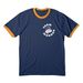 Support Warren's AE Fight, a Navy/ Gold Cotton Ringer Tee