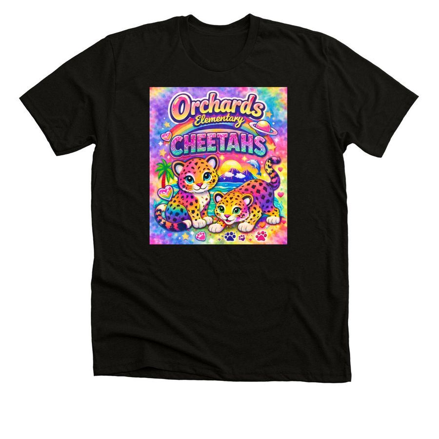 *Limited Edition* Orchards Cheetah Gear, a Black Heather Premium Unisex Tee