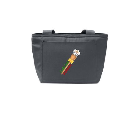 North End Nonnas Lunch Tote, a Grey Steel Insulated Lunch Tote