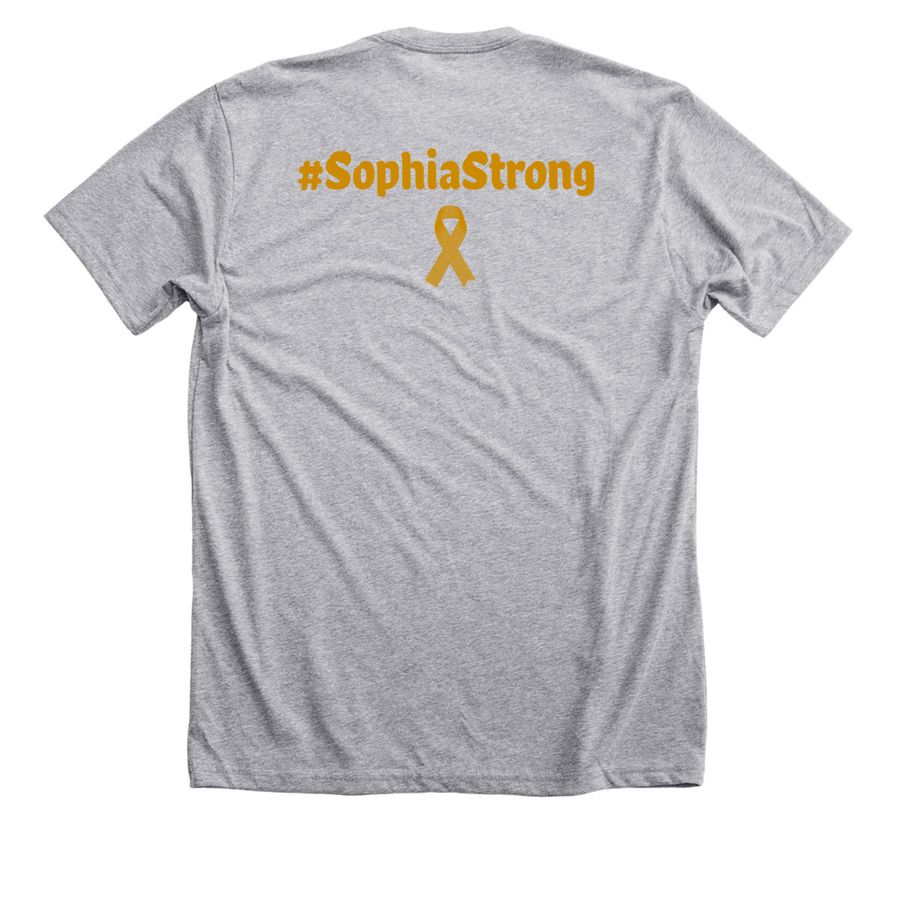 Team Sophia, a Athletic Heather Premium Unisex Tee (back-view)